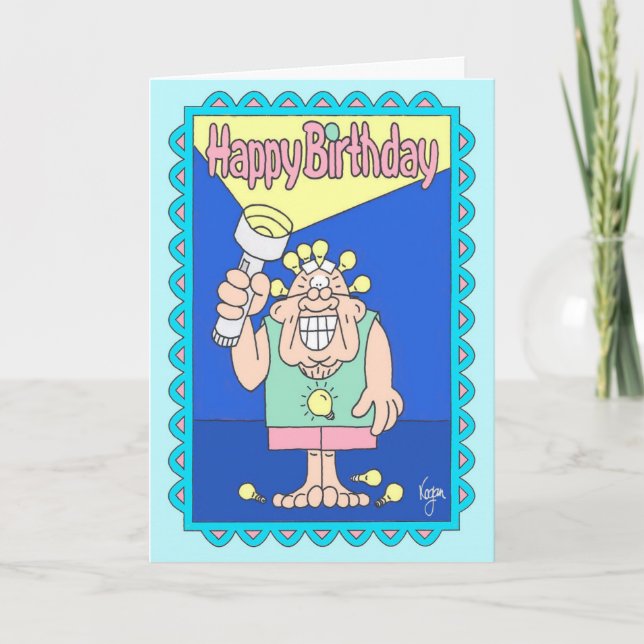 Tarjeta de cumpleaños de las LINTERNAS (Anverso)