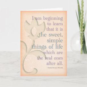 Tarjeta de cumpleaños de Laura Ingalls Wilder