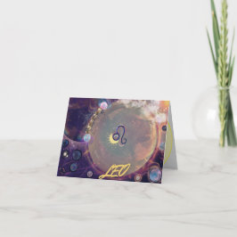 Tarjeta de cumpleaños de Leo Horoscope