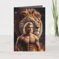 Tarjeta de cumpleaños de Leo Male