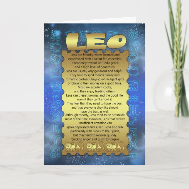 Tarjeta de cumpleaños de Leo - tarjeta de (Anverso)