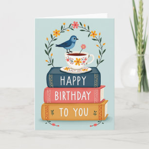 Tarjeta de cumpleaños de Libros Caprichosos