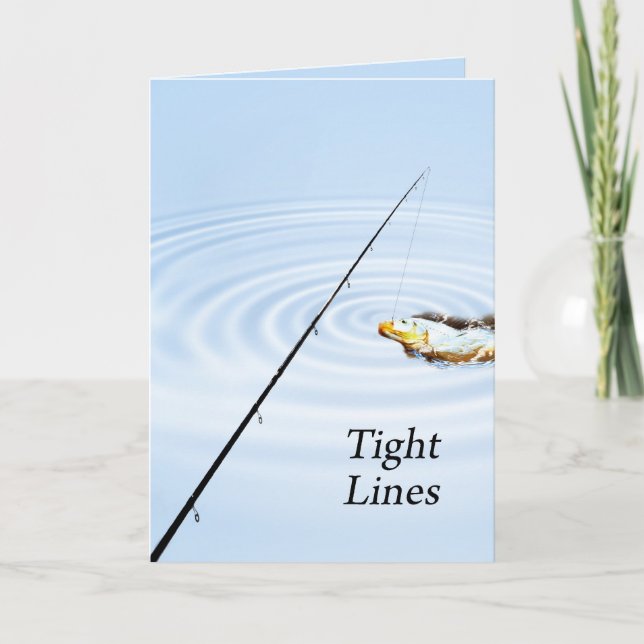 Tarjeta de cumpleaños de línea dura para un pescad (Anverso)