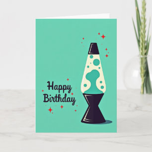 Tarjeta de cumpleaños de líquido vibrante