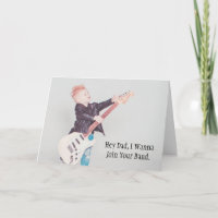 Tarjeta de cumpleaños de Little Rocker Guitarist