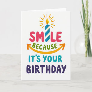 Tarjeta de cumpleaños de llama de vela