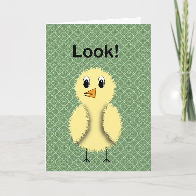 Tarjeta de cumpleaños de Look Chick (Anverso)