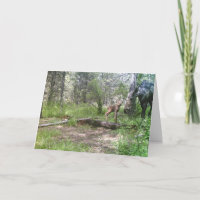 Tarjeta de cumpleaños de los alces del bebé