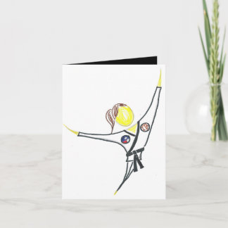 Tarjeta de cumpleaños de los artes marciales
