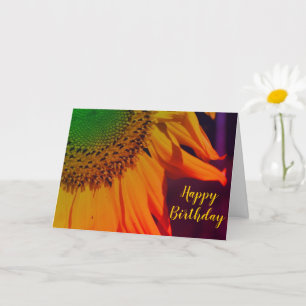Tarjeta de cumpleaños de los colores de los mantel