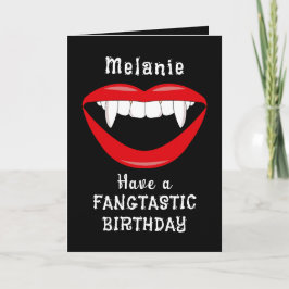 Tarjeta de cumpleaños de los fans de los vampiros