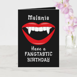 Tarjeta de cumpleaños de los fans de los vampiros 