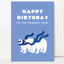 Tarjeta de cumpleaños de los gemelos más fríos