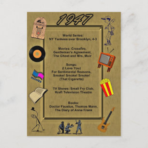 Tarjeta de cumpleaños de los grandes eventos de 19