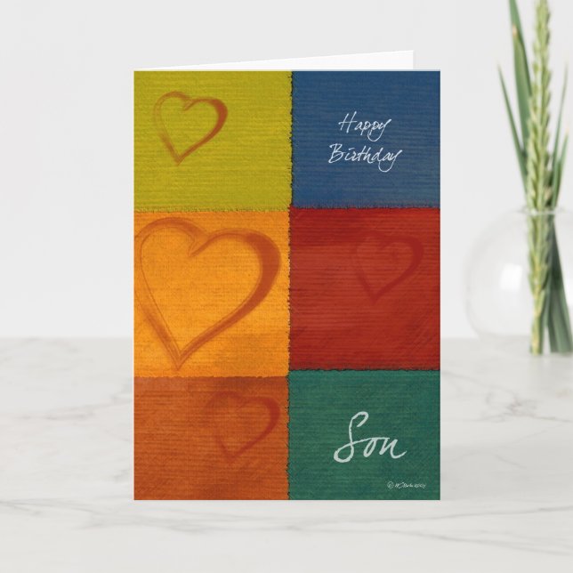 Tarjeta de cumpleaños de los hijos de los padres y (Anverso)