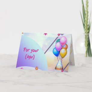 Tarjeta de cumpleaños de los impulsos