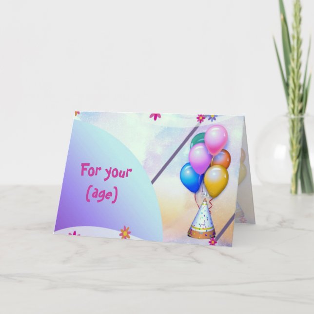 Tarjeta de cumpleaños de los impulsos (Anverso)