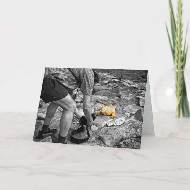 Tarjeta de cumpleaños de los paparazzis de la (Anverso)