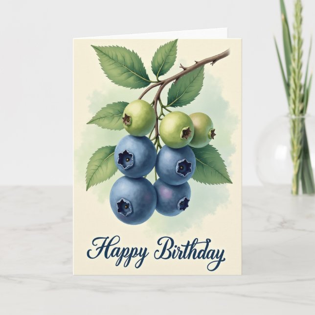 Tarjeta de cumpleaños de Lovely Berry (Anverso)