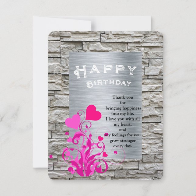 Tarjeta de cumpleaños de Lover (Anverso)