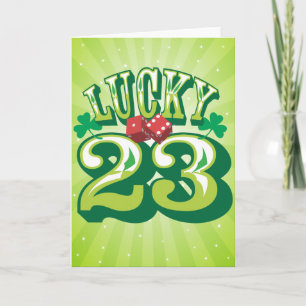 Tarjeta de cumpleaños de Lucky 23