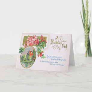 Tarjeta de cumpleaños de lujo con los rosas rojos