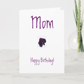 Tarjeta de cumpleaños de madre