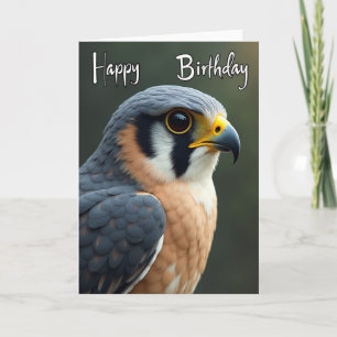 Tarjeta de cumpleaños de majestuoso pájaro