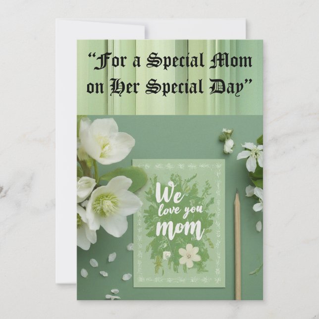 Tarjeta de cumpleaños de mamá (Anverso)