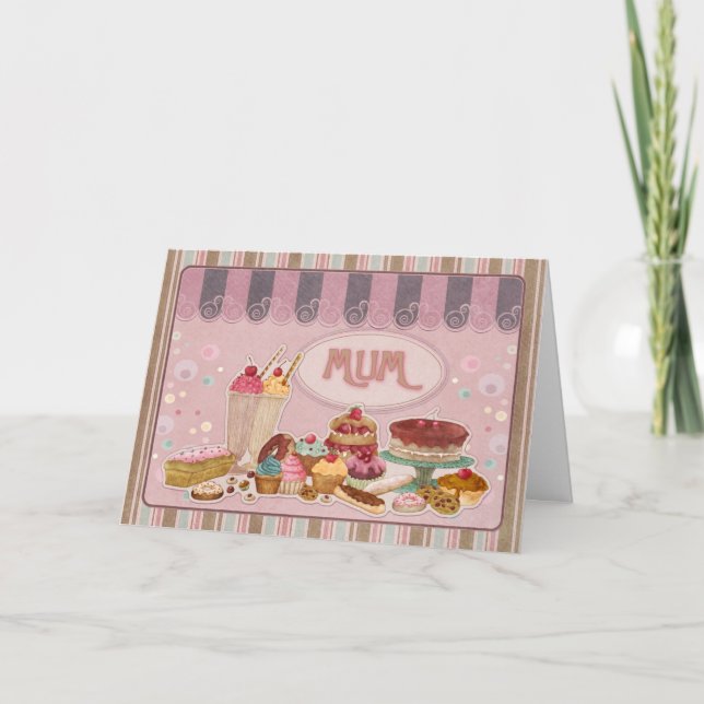 Tarjeta de cumpleaños de mamá (Anverso)