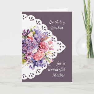 Tarjeta de cumpleaños de mamá de Flor Bouquet