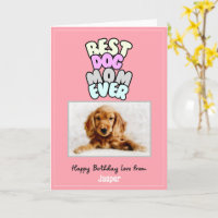 Tarjeta de cumpleaños de mamá de perro, nombre per