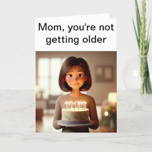 Tarjeta de cumpleaños de mamá divertida: Adulta y