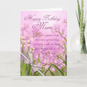 Tarjeta De Cumpleaños De mamá - Floral Femenina Ro