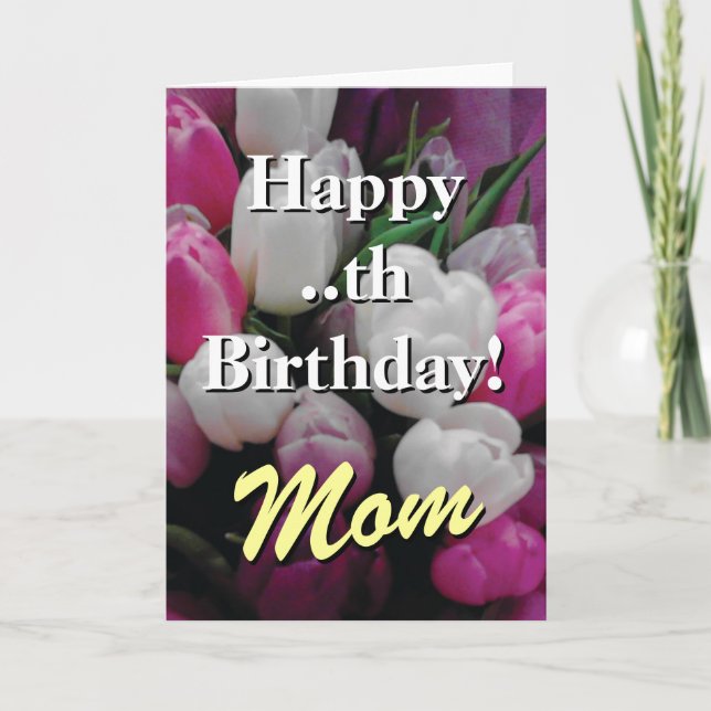 Tarjeta de cumpleaños de mamá | ramo de flores de  (Anverso)