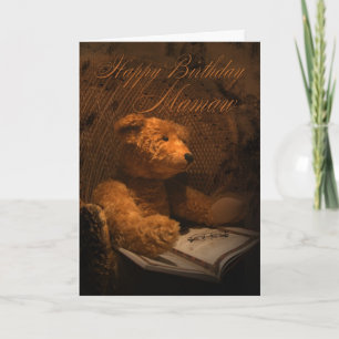 Tarjeta de cumpleaños de Mamaw - oso de peluche