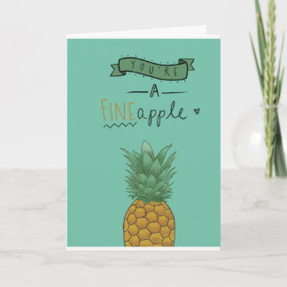 Tarjeta de cumpleaños de manzana fina
