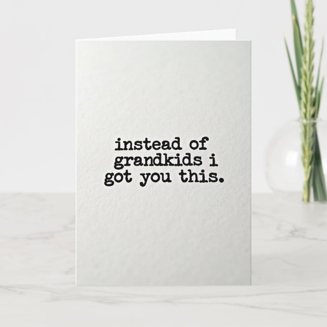 Tarjeta de cumpleaños de máquina de escribir humor (Anverso)
