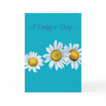 Tarjeta de cumpleaños de margarita divertida