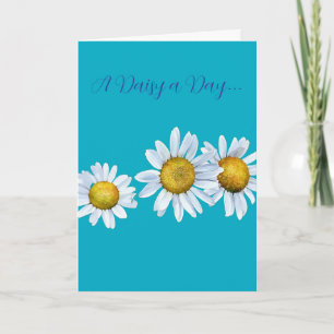 Tarjeta de cumpleaños de margarita divertida
