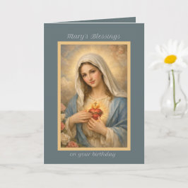 Tarjeta de cumpleaños de María Inmaculada