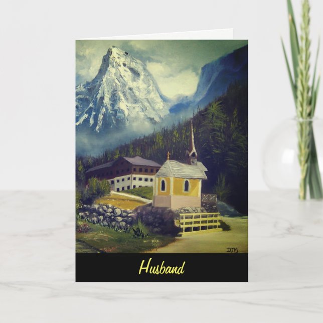Tarjeta de cumpleaños de marido (Anverso)