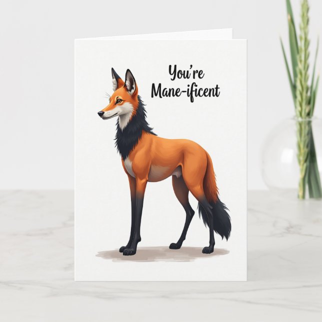 Tarjeta de cumpleaños de Melena Regia (Anverso)