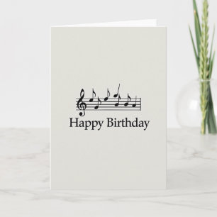 Tarjeta de cumpleaños de melodía clásica