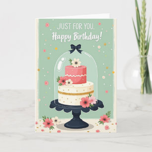 Tarjeta de cumpleaños de menta alegre