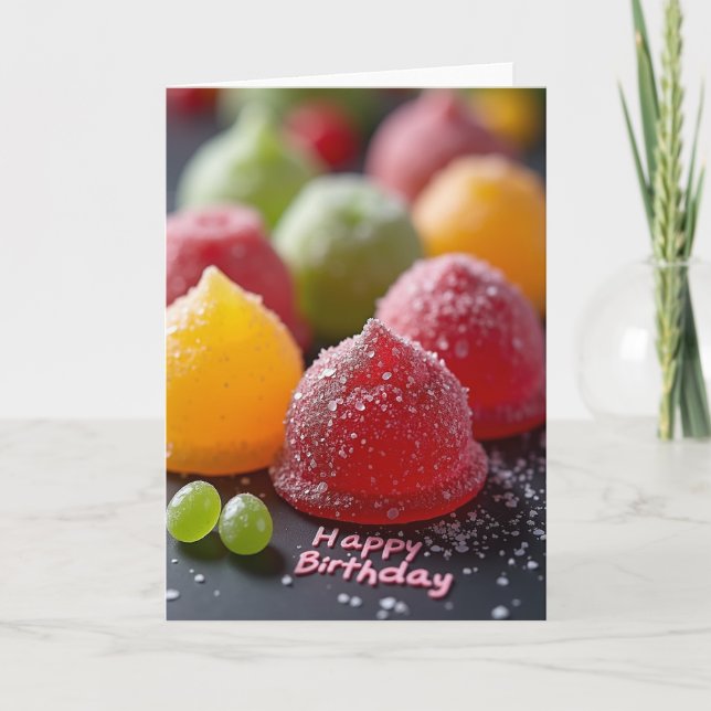 Tarjeta de cumpleaños de mermelada dulce (Anverso)