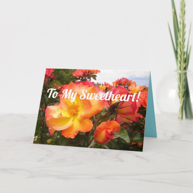 Tarjeta de cumpleaños de mis Rosas queridos floral (Anverso)