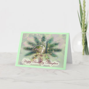 Tarjeta de cumpleaños de Misty Autumn Morning