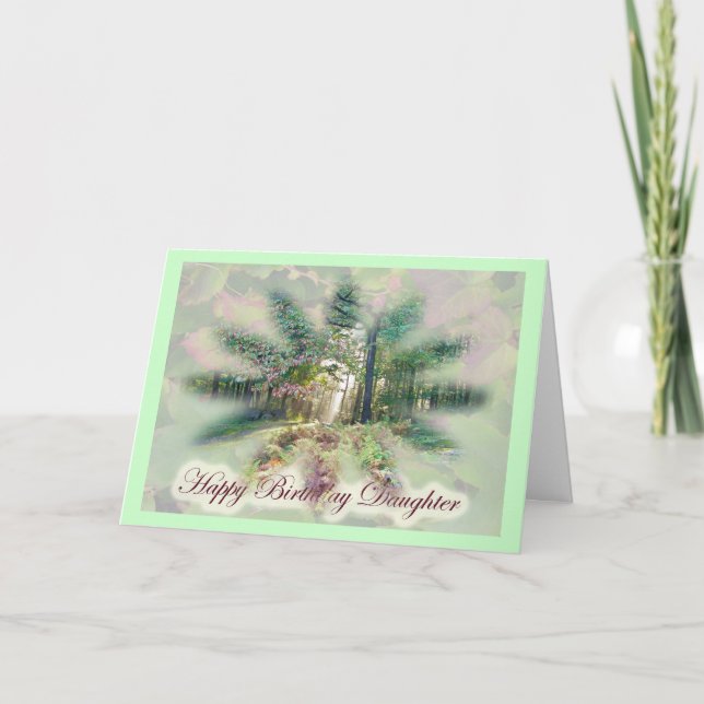 Tarjeta de cumpleaños de Misty Autumn Morning (Anverso)