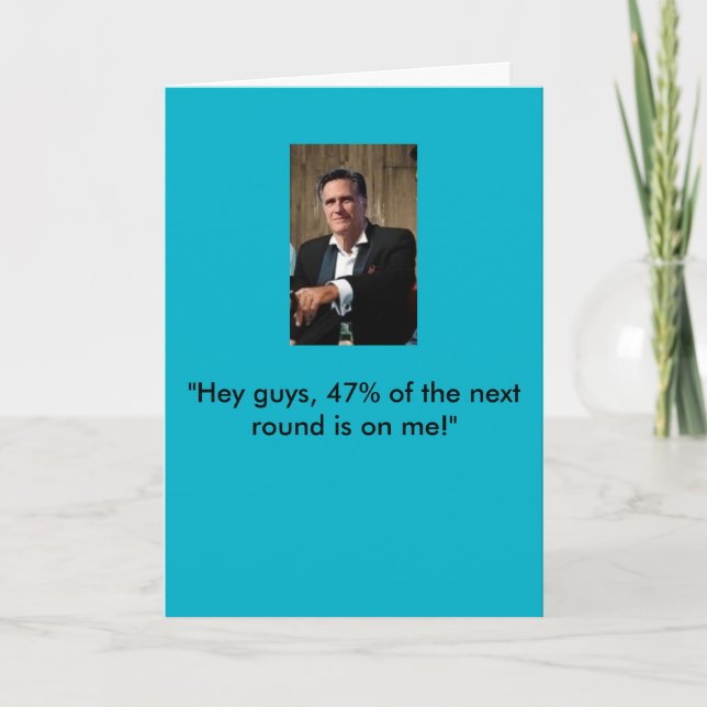 Tarjeta de cumpleaños de Mitt Romney (Anverso)